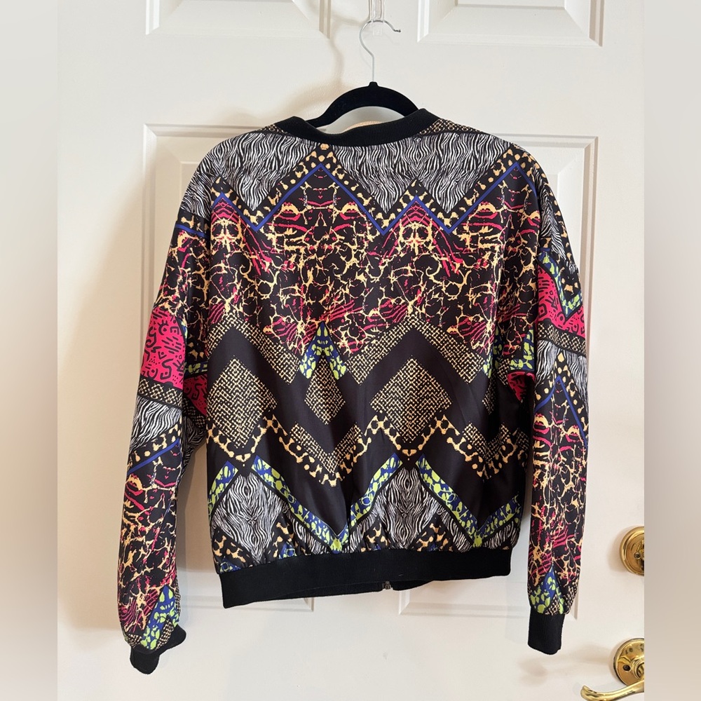 H&M Multicolor Patterned Bomber Jacket - Picture 15 of 15